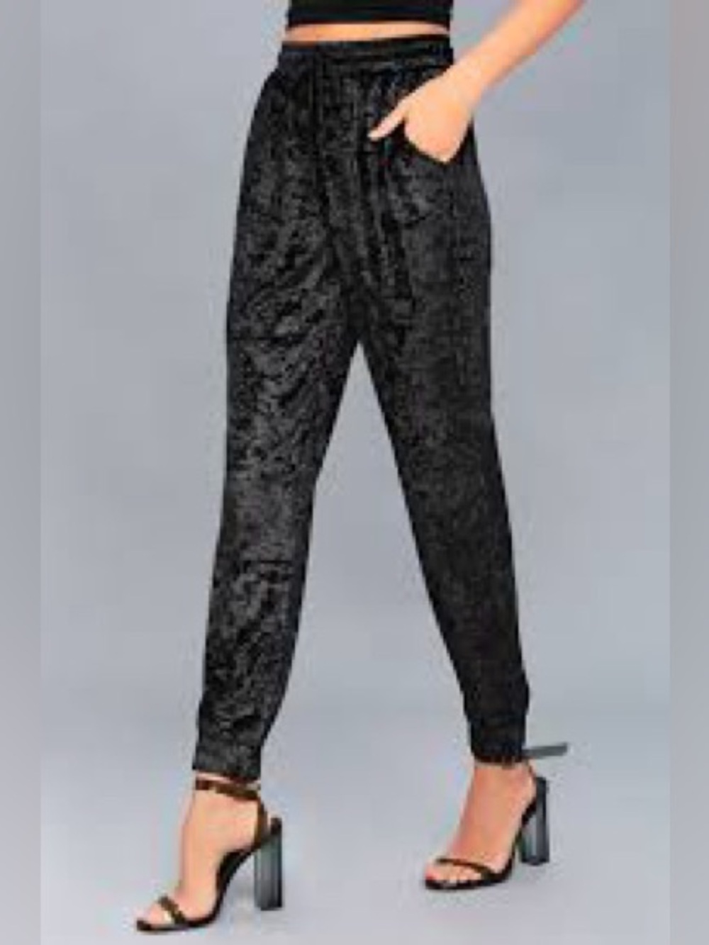 lululemon athletica Black Velvet Track Joggers 1234